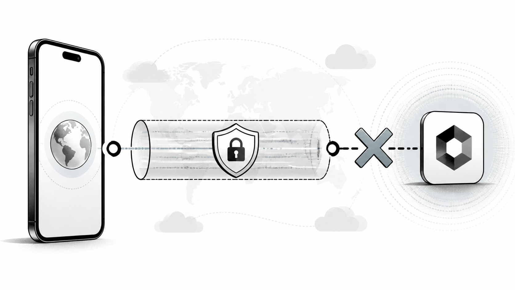 Иллюстрация: iOS-приложение просит отключить VPN, но HAPP VPN остаётся активным